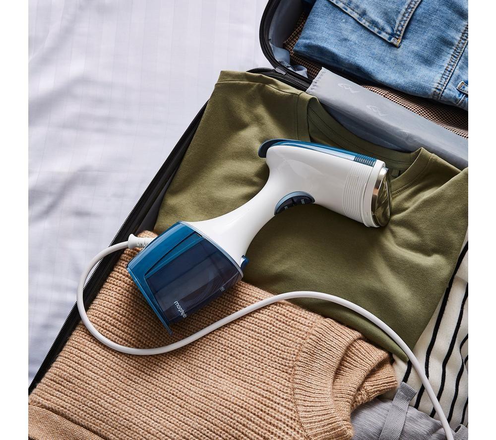 MORPHY RICHARDS 361000 Express Handheld Clothes Steamer - White & Blue image number 10 of 16