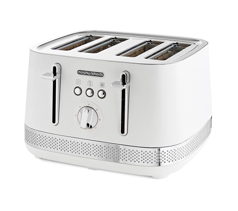MORPHY RICHARDS Illumination 248021 4-Slice Toaster - White image number 2 of 8