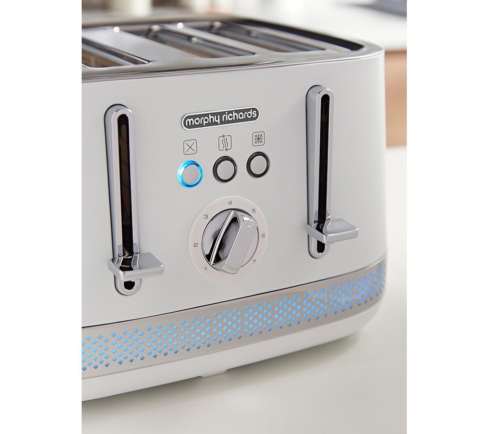 MORPHY RICHARDS Illumination 248021 4-Slice Toaster - White image number 5 of 8