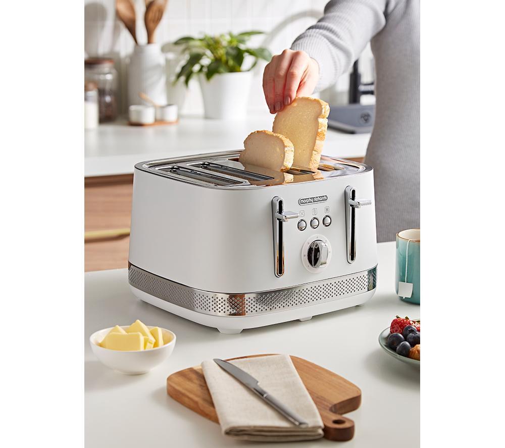 MORPHY RICHARDS Illumination 248021 4-Slice Toaster - White image number 7 of 8