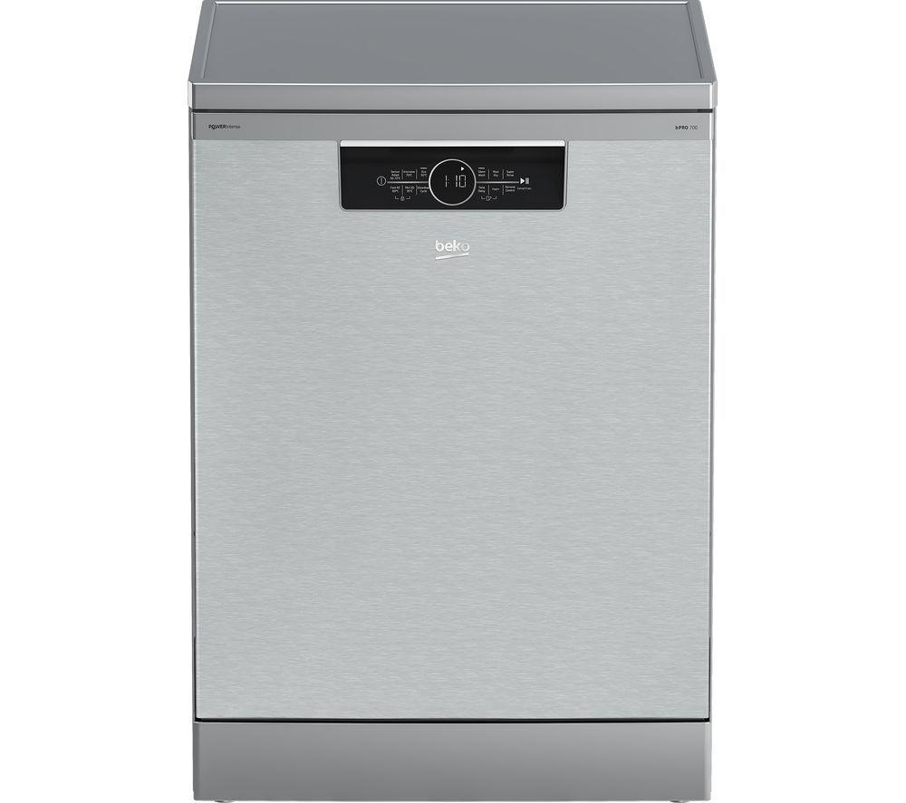 BEKO PowerIntense BDFN36560PFX Full-size WiFi-enabled Dishwasher – Stainless Steel, Stainless Steel