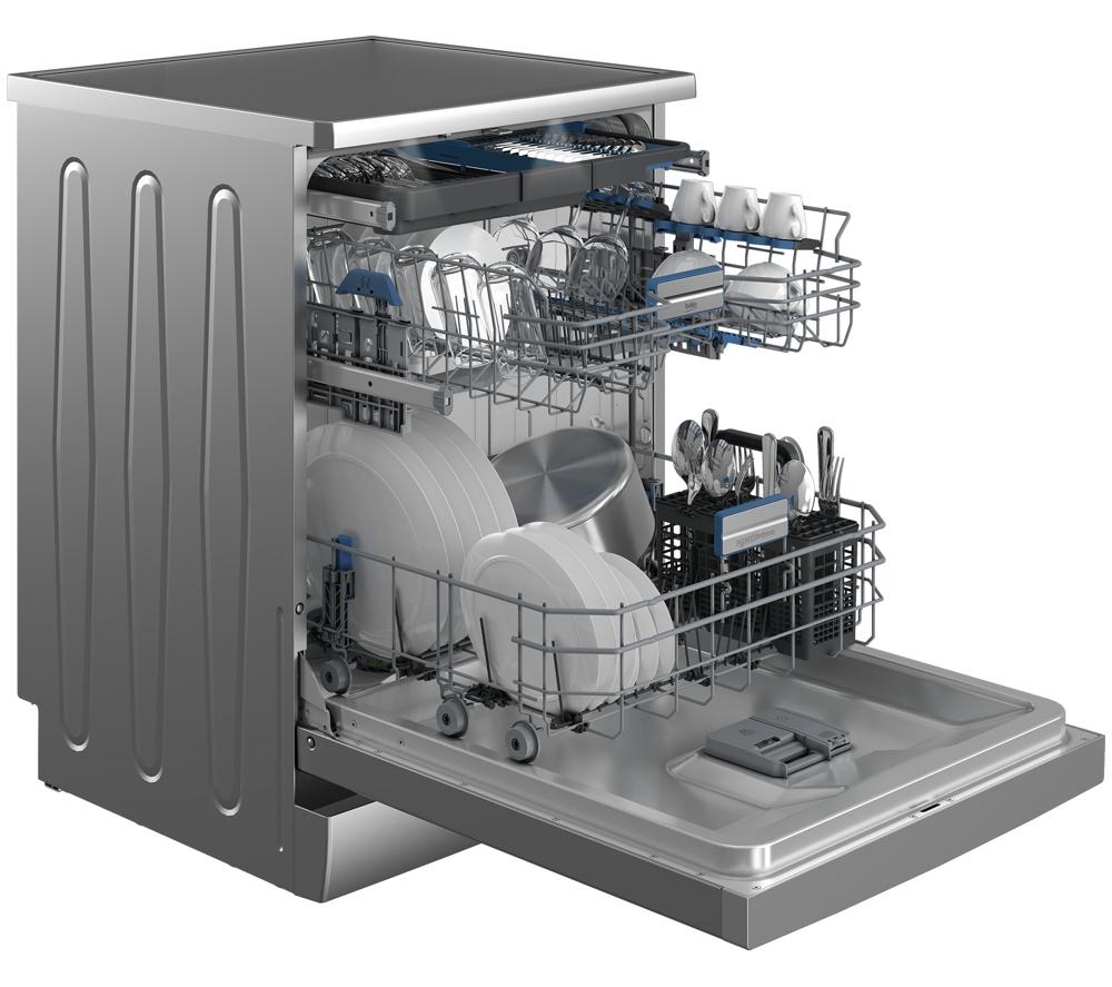BEKO Pro PowerIntense BDFN36560PFX Full-size WiFi-enabled Dishwasher - Stainless Steel image number 3 of 10