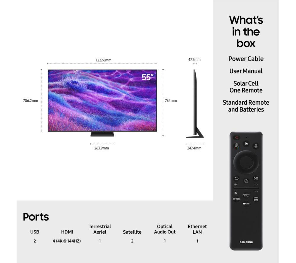 SAMSUNG QN80F 65" Neo QLED 4K Mini LED Vision AI Smart TV 2025 - QE65QN80F image number 18 of 19
