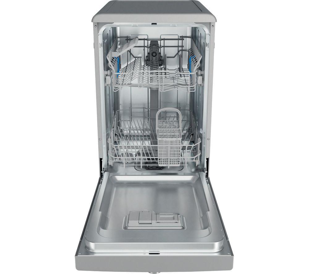 INDESIT IN2FE10CS90SUK Slimline Dishwasher - Silver image number 6 of 10