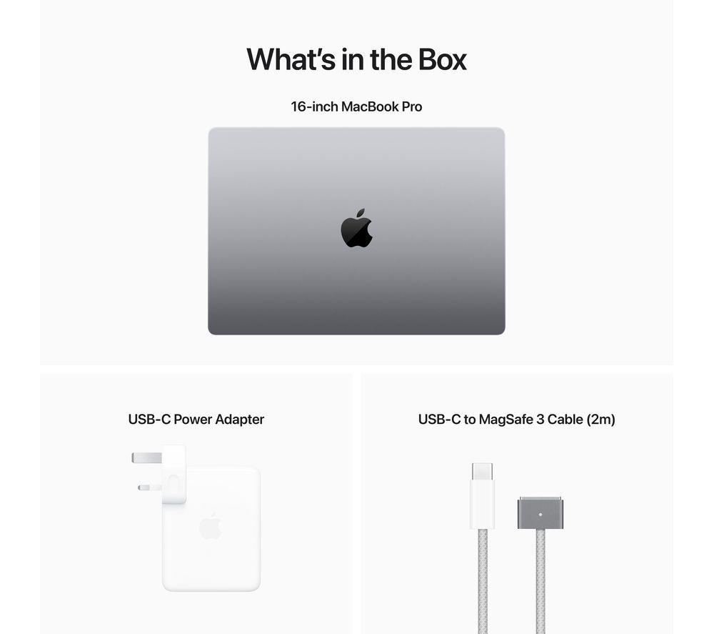 APPLE Refurbished MacBook Pro 16" (2023) - M2 Pro, 512 GB SSD, Space Grey (Very Good Condition) image number 3 of 5
