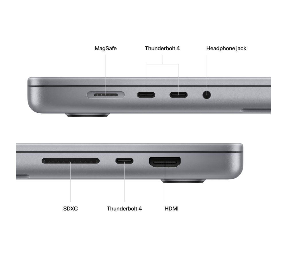 APPLE Refurbished MacBook Pro 16" (2023) - M2 Pro, 512 GB SSD, Space Grey (Very Good Condition) image number 4 of 5