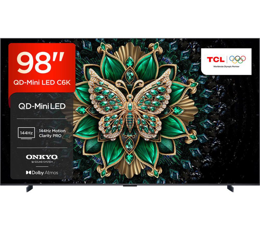TCL C6K 98inch QD-Mini LED 4K HDR Smart Google TV - 98C6KS