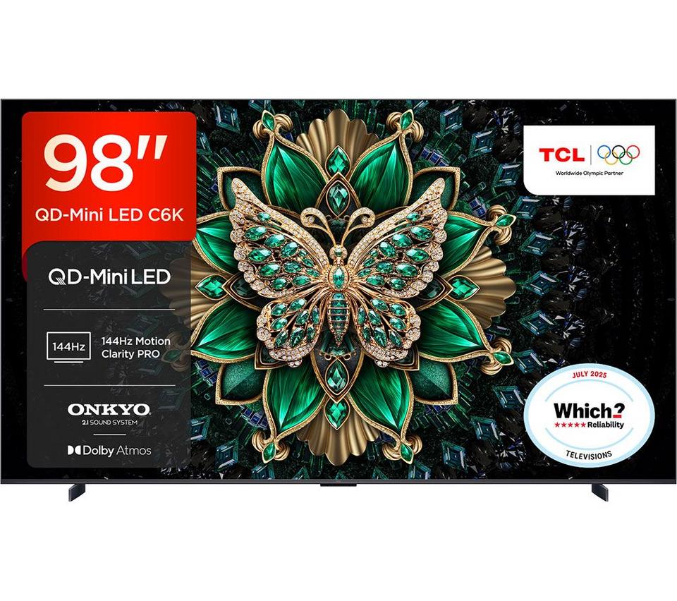 TCL C6K 98" QD-Mini LED 4K HDR Smart Google TV - 98C6K