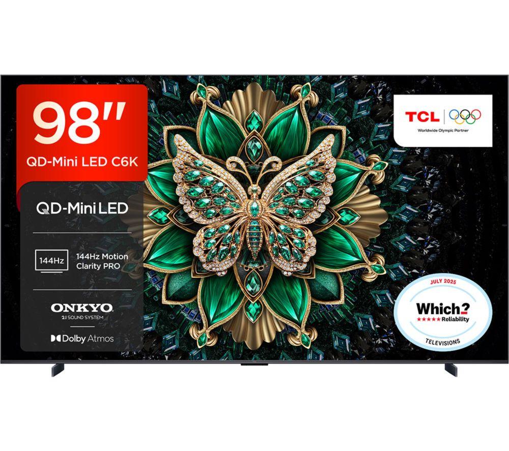 TCL C6K 98" QD-Mini LED 4K HDR Smart Google TV - 98C6K image number 2 of 12