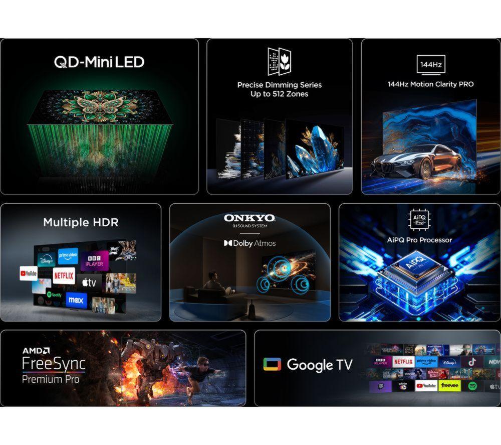 TCL C6K 98" QD-Mini LED 4K HDR Smart Google TV - 98C6K image number 5 of 12