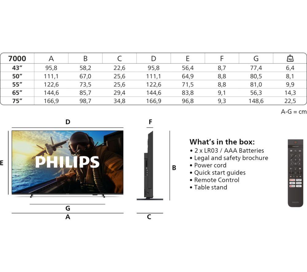 PHILIPS PUS7000 65" LED 4K HDR Smart TV - 65PUS7000/05 image number 3 of 13