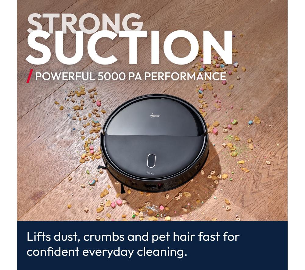 HOOVER HG2 Turbo Slim Hydro Pro Robot Vacuum Cleaner - Black image number 4 of 13