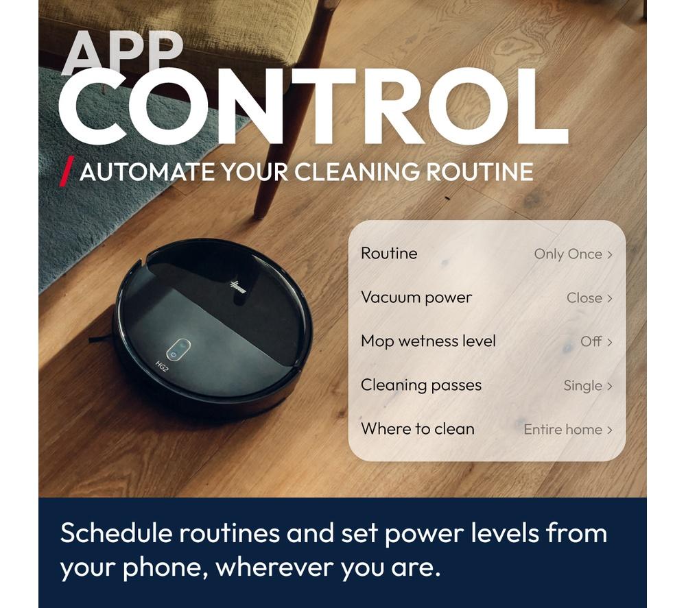 HOOVER HG2 Turbo Slim Hydro Pro Robot Vacuum Cleaner - Black image number 10 of 13