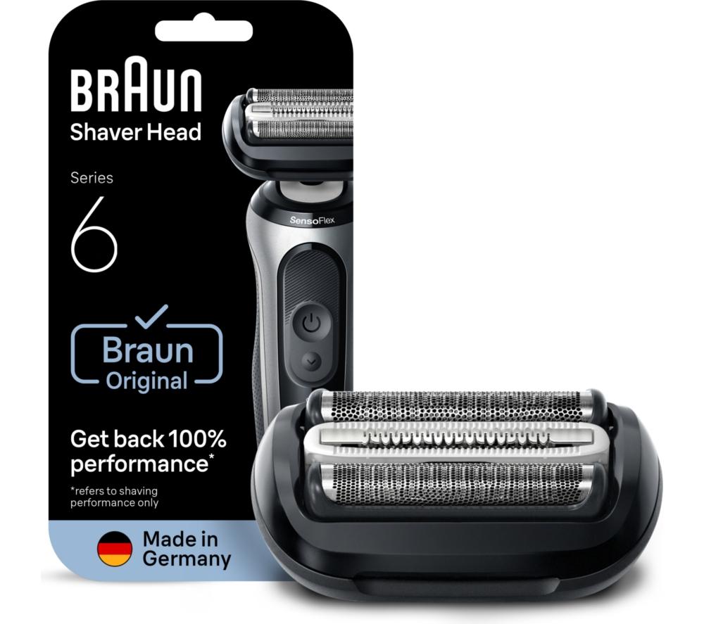 BRAUN Series 6 64B Original Electric Shaver Head Replacement - Black
