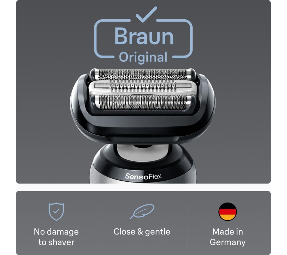 BRAUN Series 6 64B Original Electric Shaver Head Replacement - Black image number 5 of 6