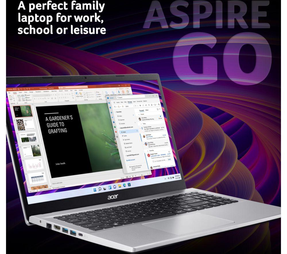 ACER Aspire Go 15 15.6" Laptop - AMD Ryzen 7, 1 TB SSD, Silver