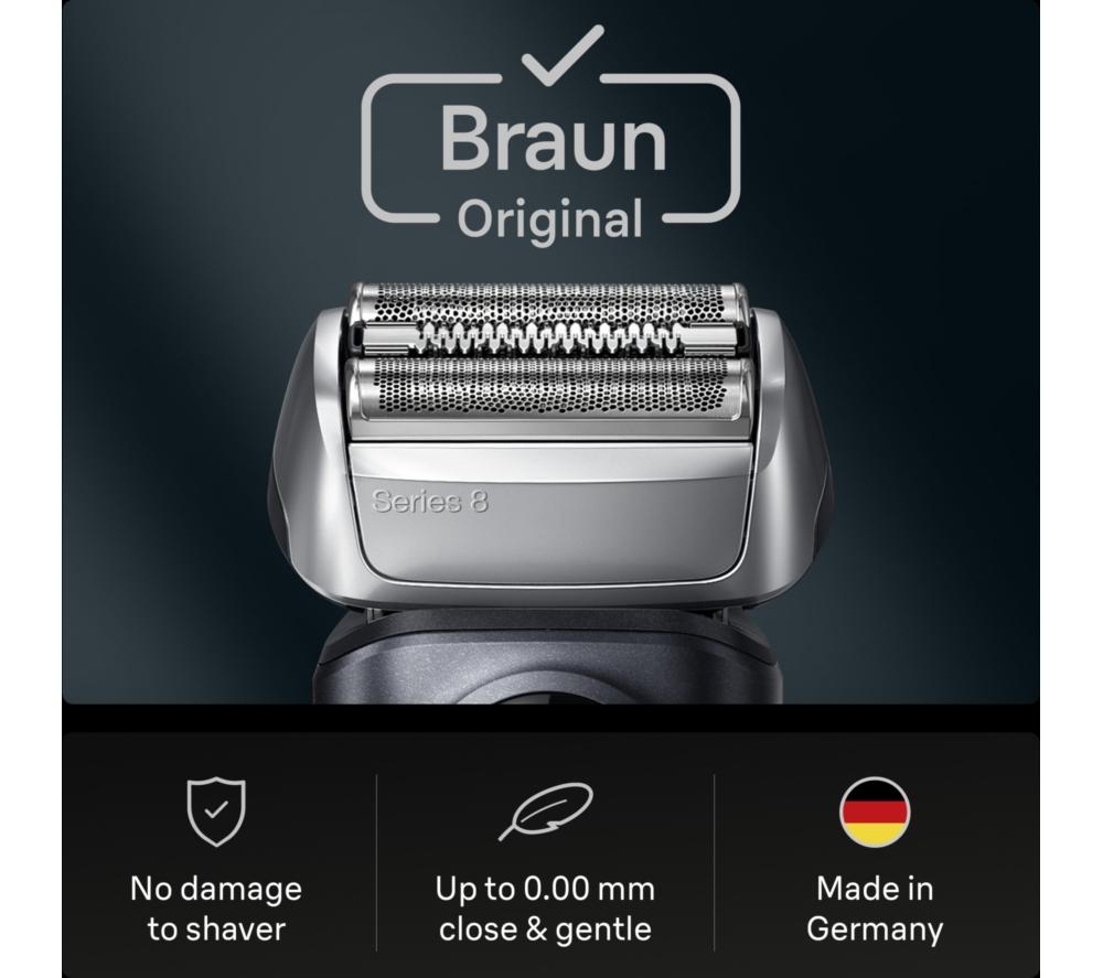 BRAUN Series 8 83M Electric Shaver Head Replacement - Silver image number 5 of 6