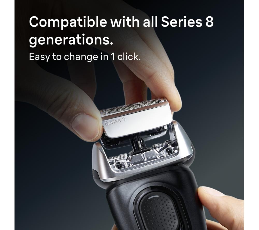 BRAUN Series 8 83M Electric Shaver Head Replacement - Silver image number 6 of 6