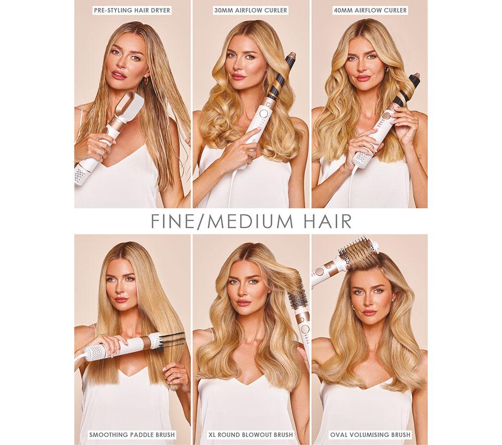 BEAUTY WORKS Aeris Hot Multi-Styler - White & Gold image number 10 of 11