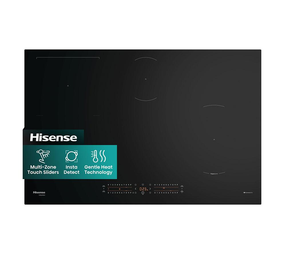 HISENSE Hi6 HI8432BSCWF 80 cm Electric Induction Smart Hob – Black, Black