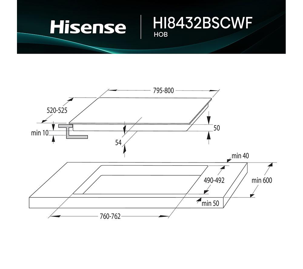 HISENSE Hi6 HI8432BSCWF 80 cm Electric Induction Smart Hob - Black image number 13 of 25