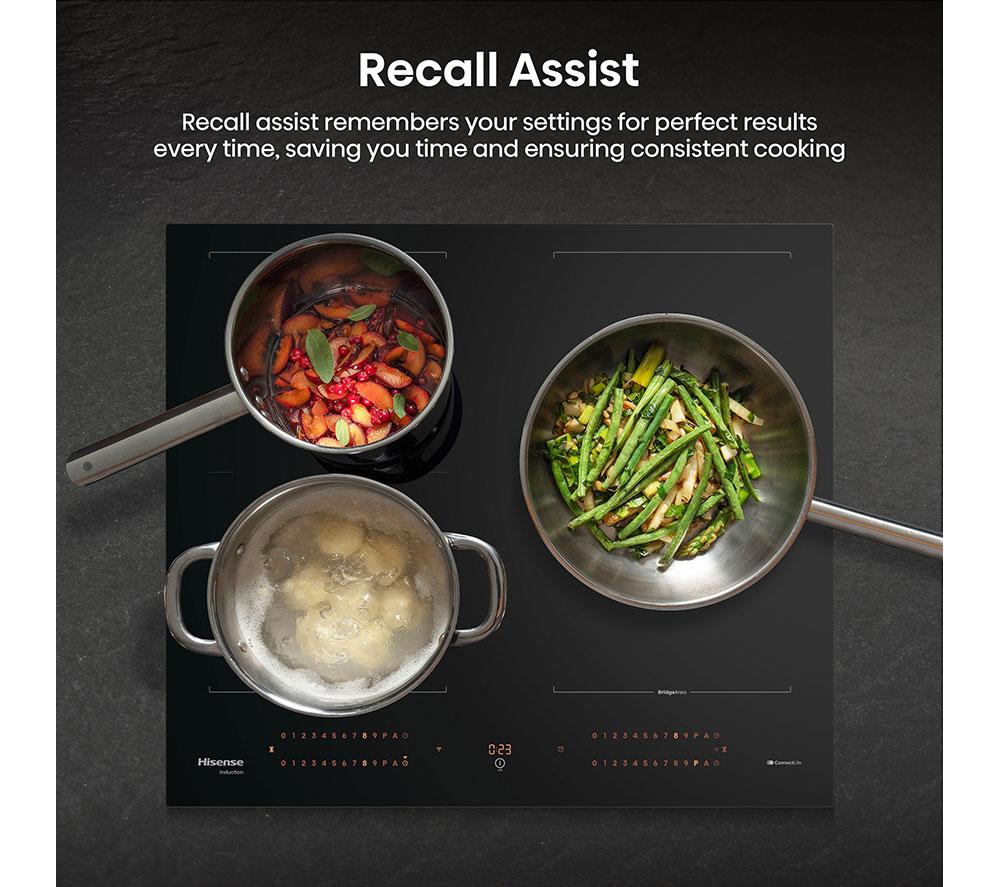 HISENSE Hi8 HI6443BSCWF 60 cm Electric Induction Smart Hob - Black image number 9 of 23