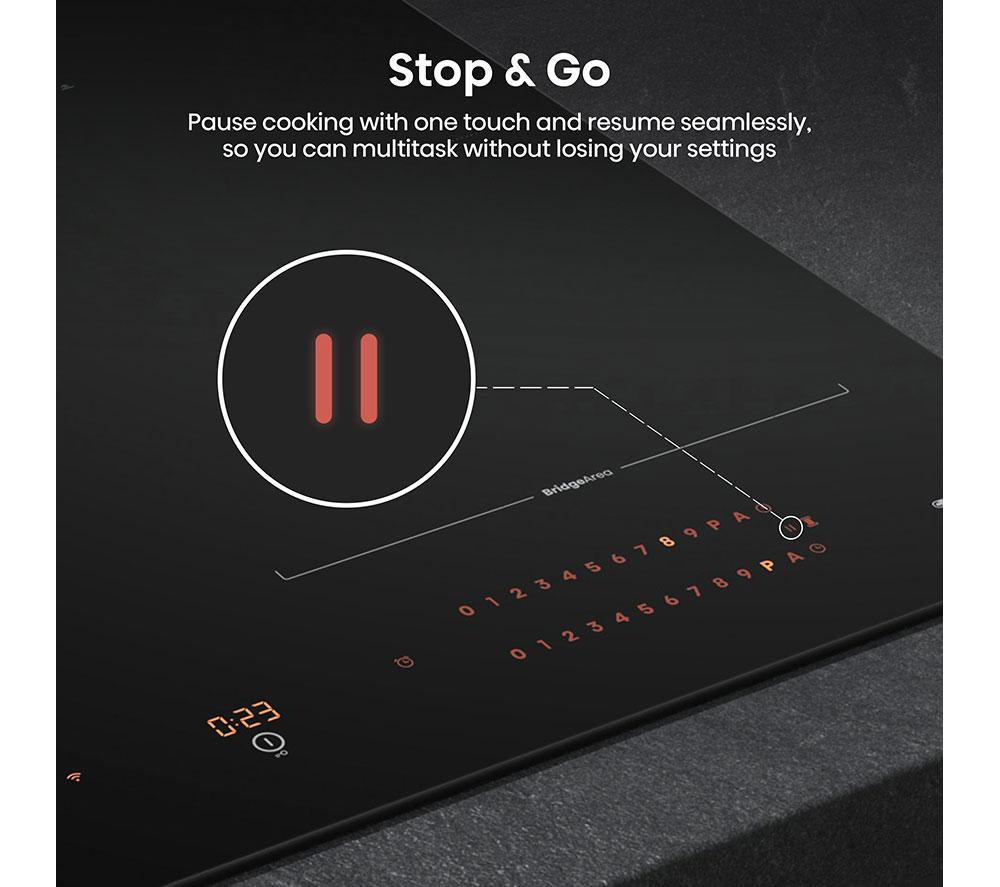 HISENSE Hi8 HI6443BSCWF 60 cm Electric Induction Smart Hob - Black image number 10 of 23