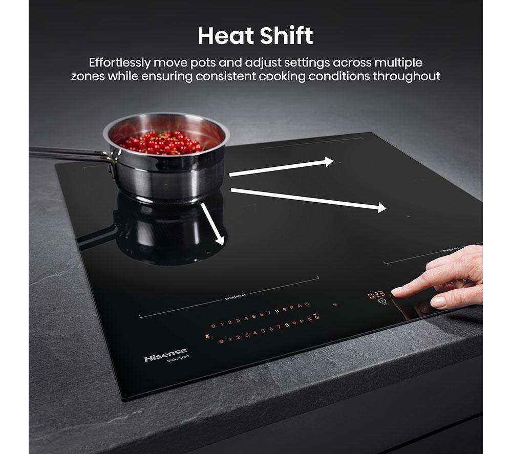 HISENSE Hi8 HI6443BSCWF 60 cm Electric Induction Smart Hob - Black image number 17 of 23