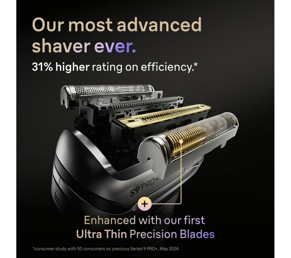 BRAUN Series 9 96M Electric Shaver Head Replacement - Silver image number 4 of 6