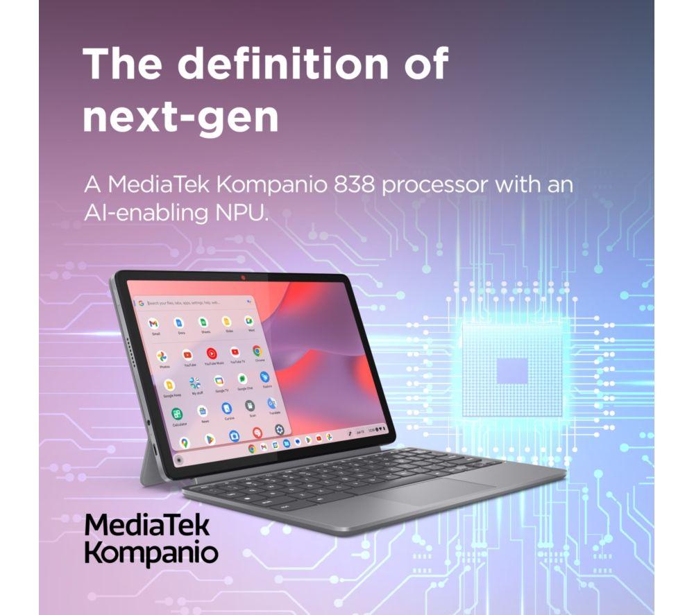 LENOVO Chromebook Plus 14" - MediaTek Kompanio Ultra 910, 256 GB UFS, Grey image number 15 of 29