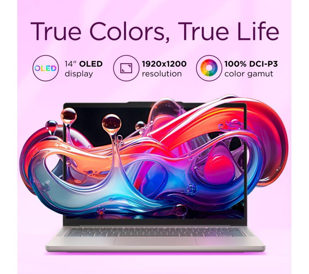 LENOVO Chromebook Plus 14" - MediaTek Kompanio Ultra 910, 256 GB UFS, Grey image number 24 of 29