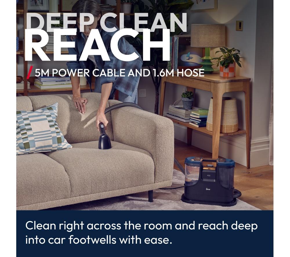 HOOVER HS5 Spot Wash&Dry Carpet Cleaner - Black & Blue image number 5 of 13