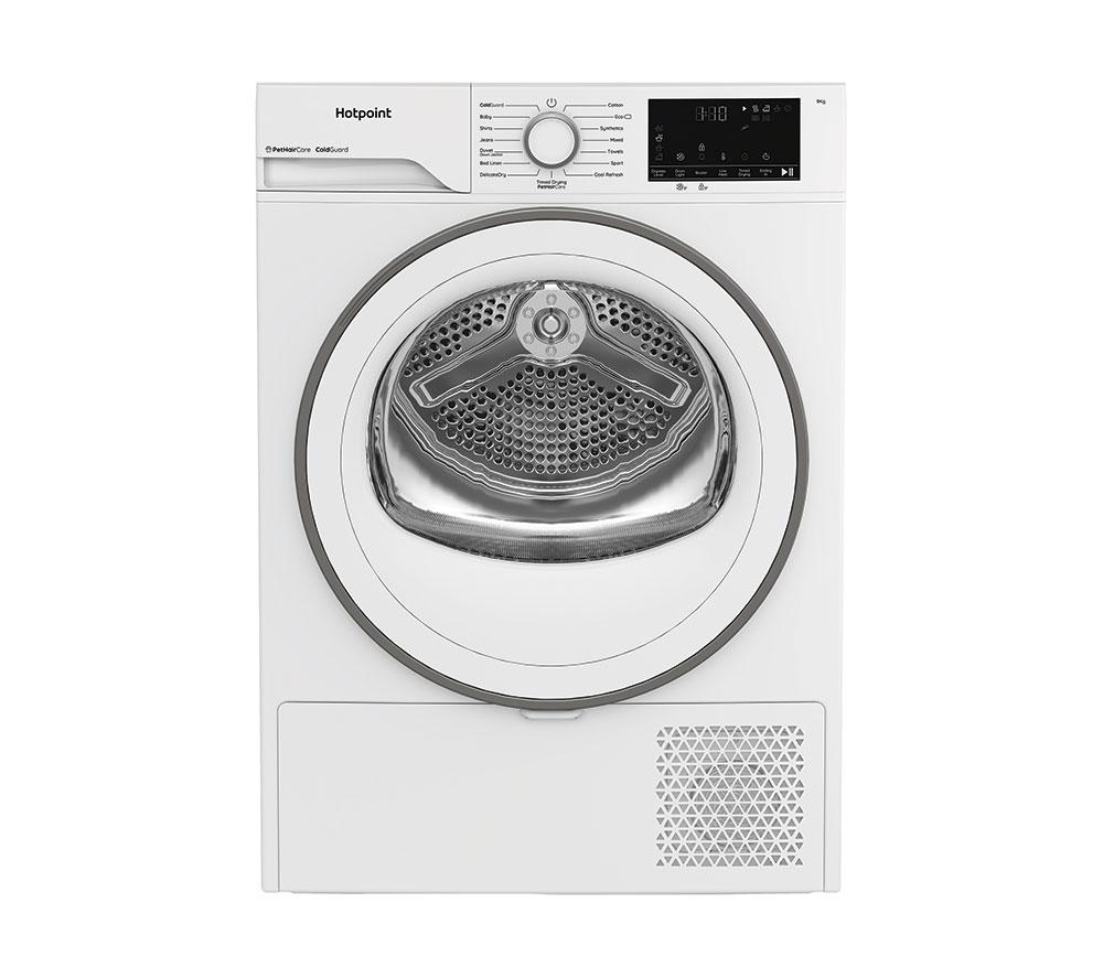 HOTPOINT C HD 93M WW UK 9 kg Heat Pump Tumble Dryer – White, White