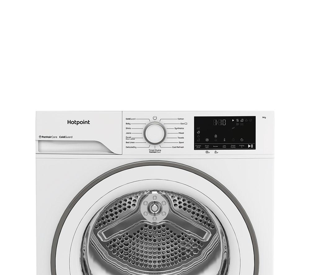 HOTPOINT PetHairCare C HD 93M WW UK 9 kg Heat Pump Tumble Dryer - White image number 3 of 11