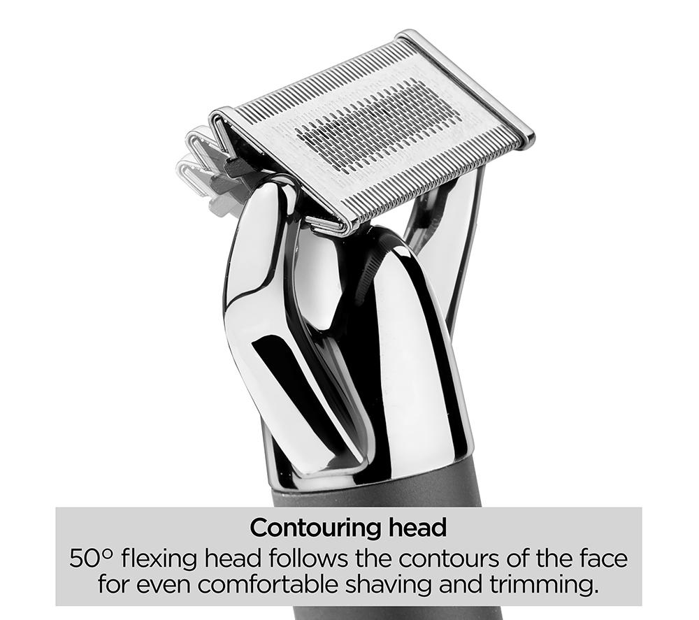 BABYLISS Super-X Metal Series X-Blade Beard & Stubble Trimmer - Silver image number 3 of 13