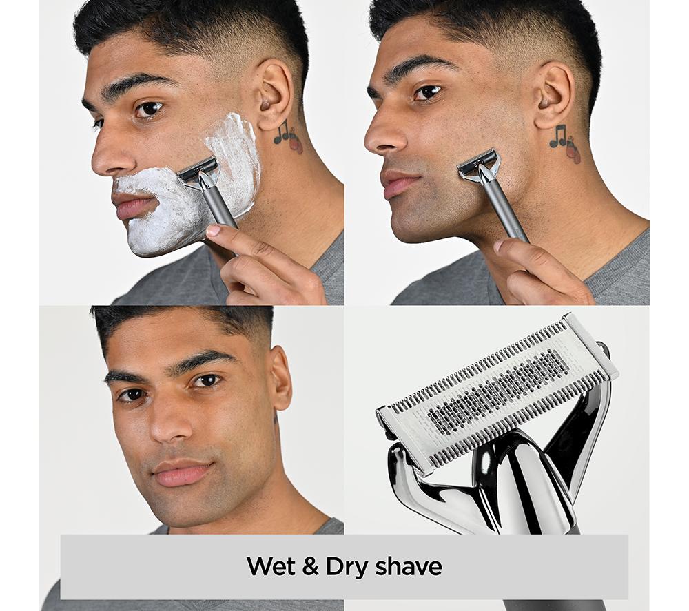 BABYLISS Super-X Metal Series X-Blade Beard & Stubble Trimmer - Silver image number 7 of 13
