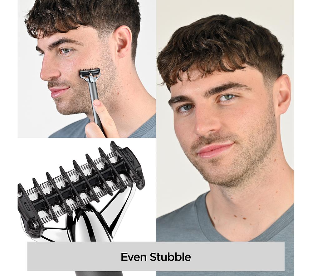 BABYLISS Super-X Metal Series X-Blade Beard & Stubble Trimmer - Silver image number 9 of 13