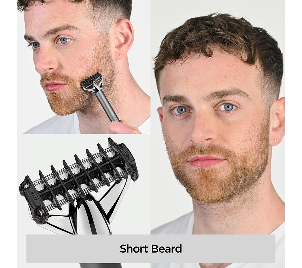 BABYLISS Super-X Metal Series X-Blade Beard & Stubble Trimmer - Silver image number 10 of 13