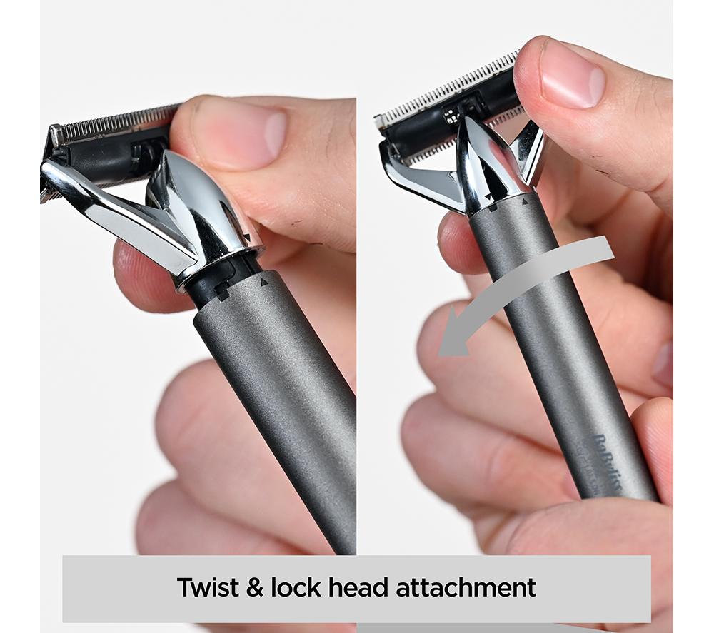 BABYLISS Super-X Metal Series X-Blade Beard & Stubble Trimmer - Silver image number 11 of 13
