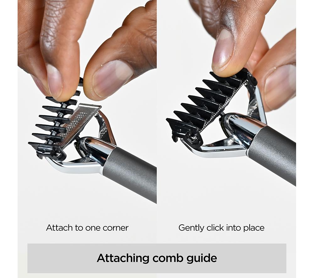 BABYLISS Super-X Metal Series X-Blade Beard & Stubble Trimmer - Silver image number 12 of 13