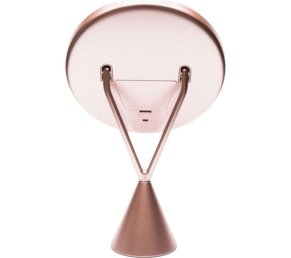RIO LED Make-up Mirror with 5x Magnifying Spot Mirror - Rose Gold image number 2 of 4