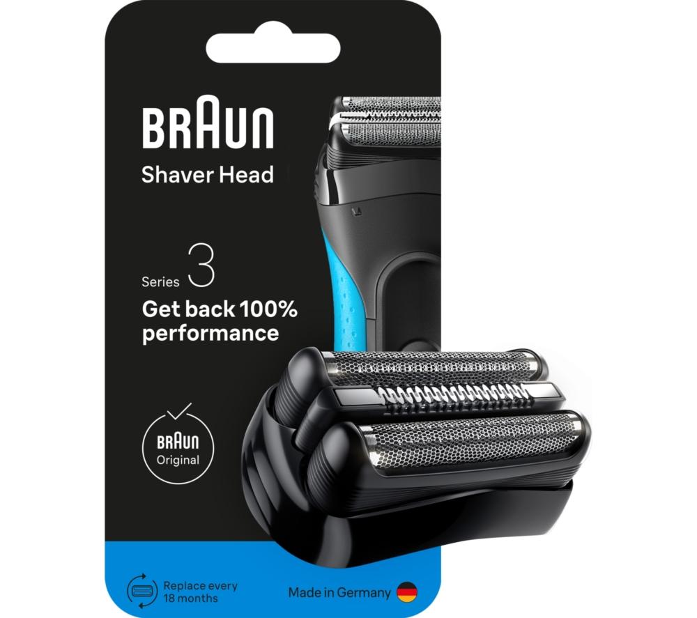 BRAUN Series 3 Electric Shaver ORIGINAL Replacement Head - Black, 21B