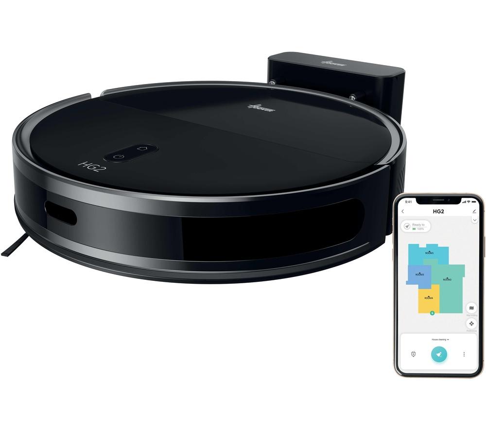 HOOVER HG2 Turbo Slim Hydro Robot Vacuum Cleaner - Black