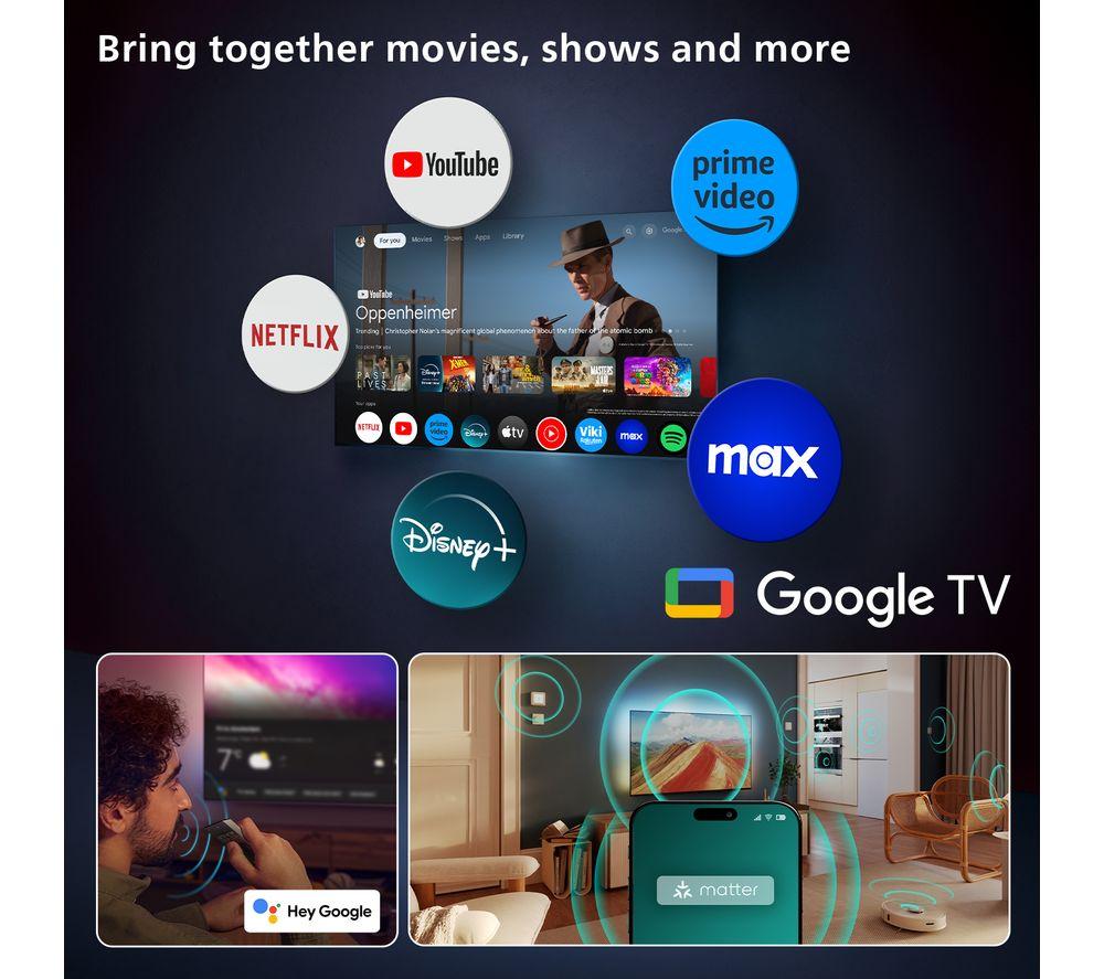 PHILIPS OLED910 77" OLED 4K HDR Ambilight Smart TV - 77OLED910/12 image number 13 of 18