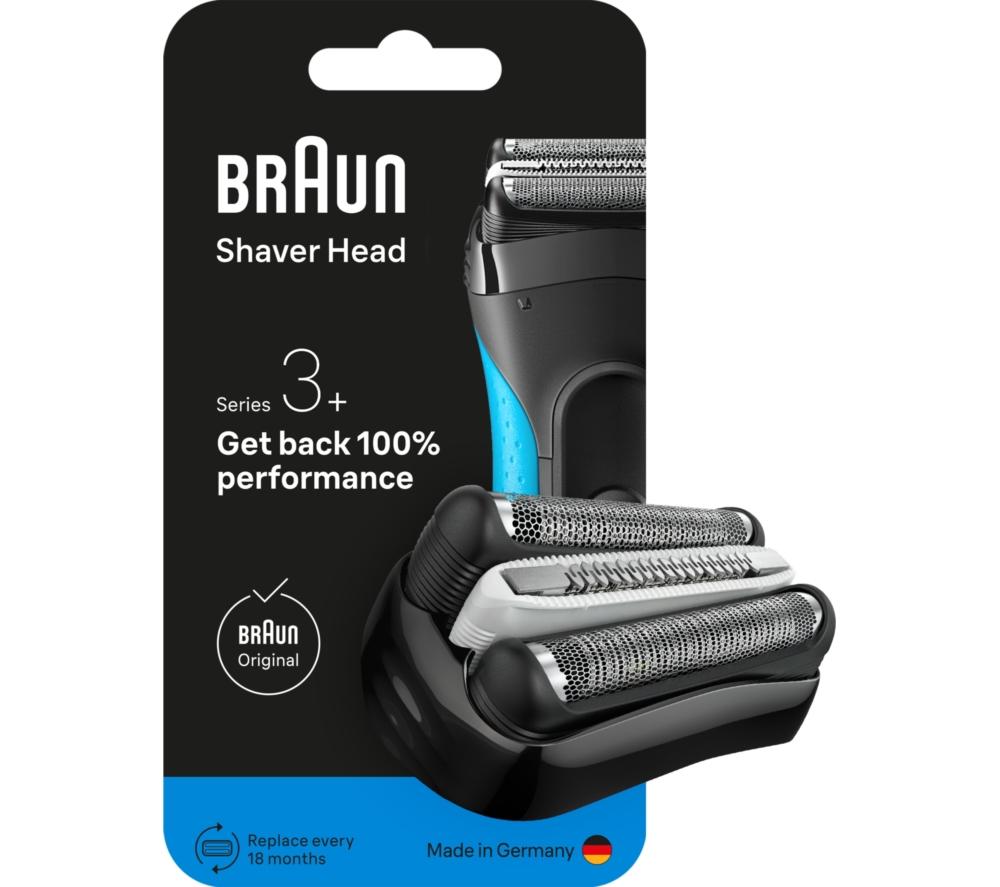 BRAUN Series 3 Electric Shaver Head Replacement - Black, 32B