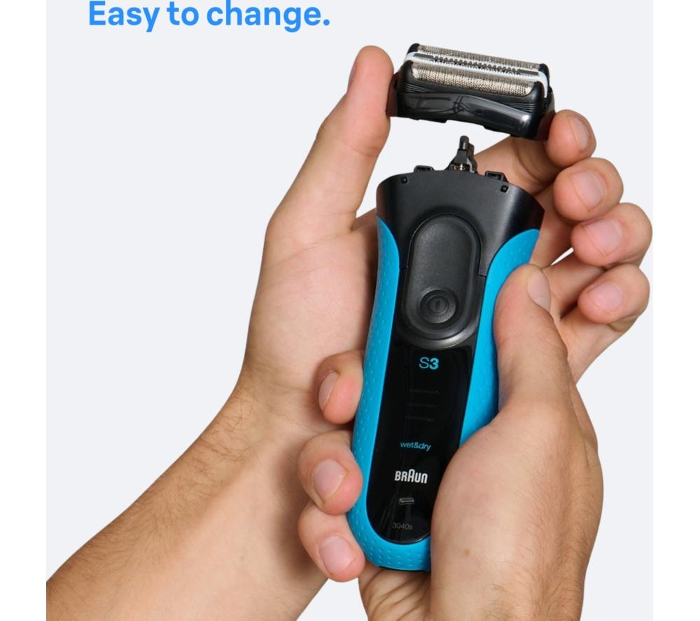 BRAUN Series 3+ Electric Shaver Head Replacement - Black, 32B image number 6 of 6