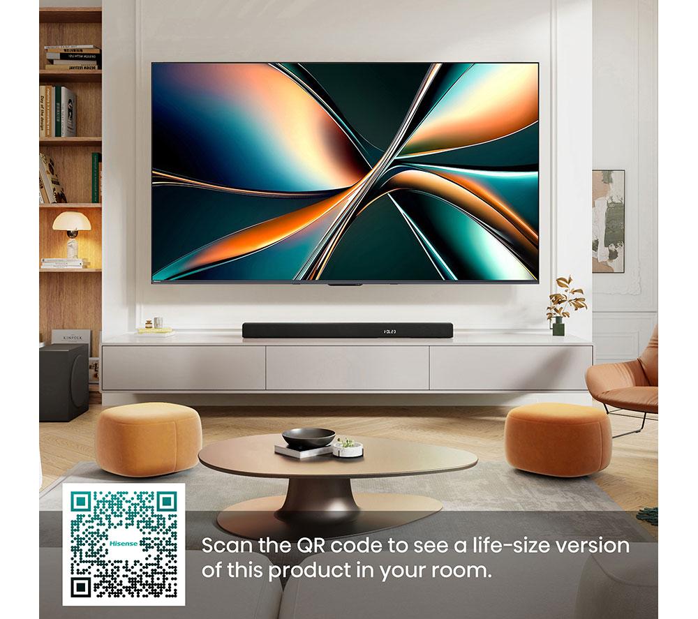 HISENSE U7Q 100" Mini LED 4K 165Hz Smart AI TV with Freely - 100U7QTUK image number 12 of 14