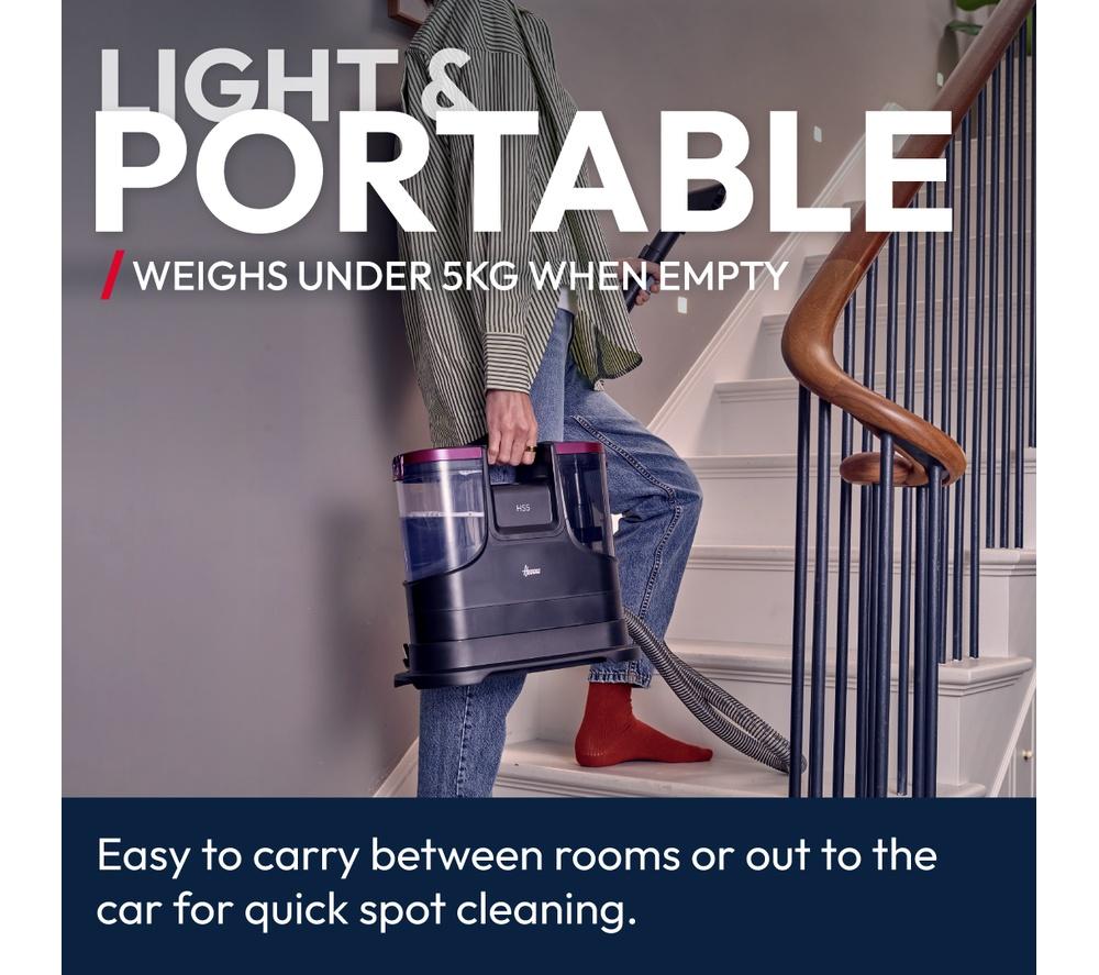 HOOVER HS5 Heat Spot Wash&Dry Carpet Cleaner - Black & Magenta image number 10 of 13