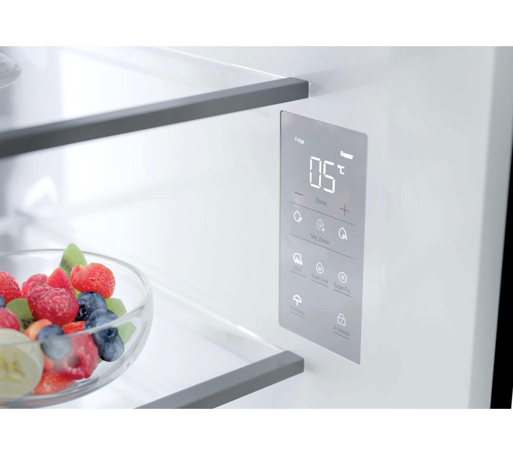 HAIER SpaceFit Series 7 HFKR7819DWGB Fridge Freezer - Obsidian Black Glass image number 12 of 17