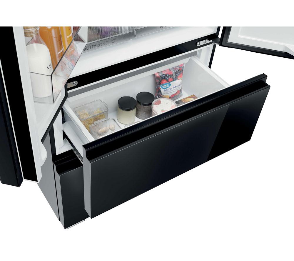 HAIER SpaceFit Series 7 HFKR7819DWGB Fridge Freezer - Obsidian Black Glass image number 14 of 17